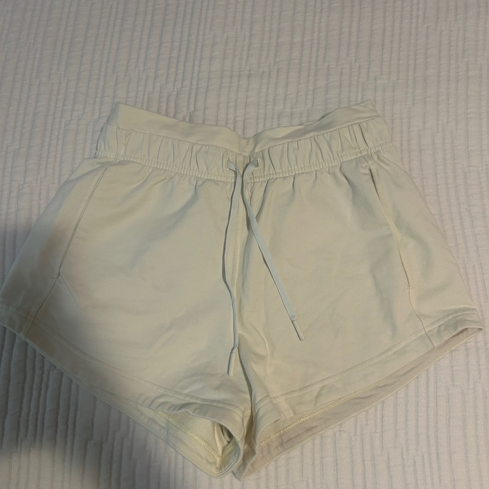 lululemon butter yellow shorts